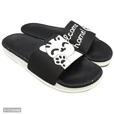 Elegant Welcome Black Flip Flops For Women-thumb5