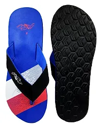 Stylish V Chasil Blue Sliders For Men-thumb4