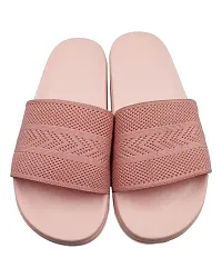 Elegant Fly Knit Arrow Pink Flip Flops For Women-thumb3