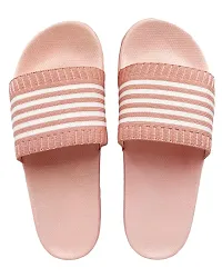 Elegant Fly Knit 5line Pink Flip Flops For Women-thumb1