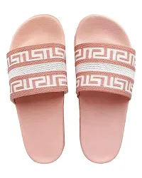 Elegant Fly Knit DoubleR Pink Flip Flops For Women-thumb1