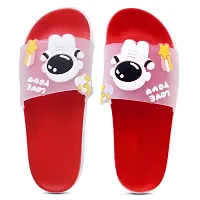 Elegant Spaceman Red Flip Flops For Women-thumb1