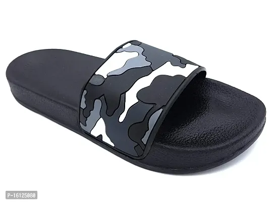 Pampy Angel Army Mil Men's Flip Flops Slides Back Open Household Comfortable Slippers-thumb0