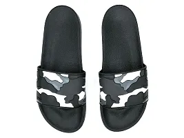 Stylish Military Black Sliders For Men-thumb2