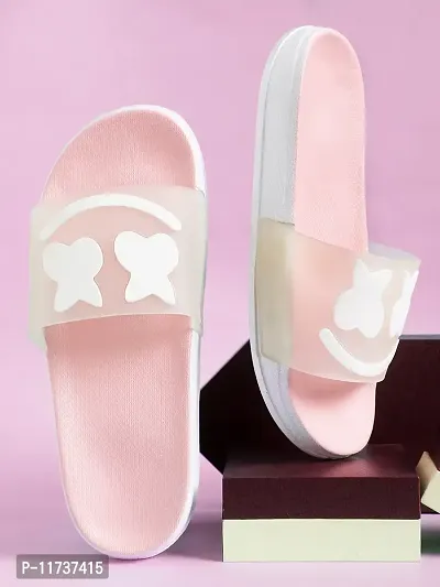 Elegant Smarting Pink Flip Flops For Women-thumb0