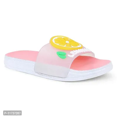 Elegant Lemon Pink Flip Flops For Women-thumb3