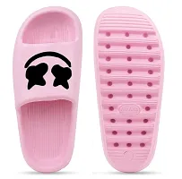 Trendy Elegant Pink Flip Flops For Women-thumb1