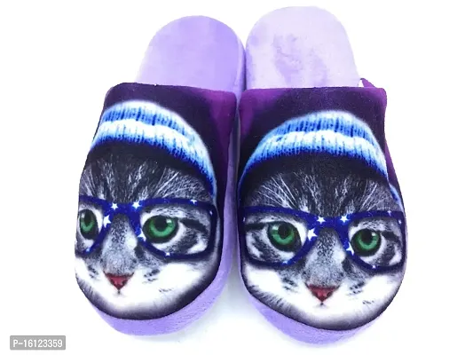 Angel Fashion Winter Kity Aunty Slipper for Girls