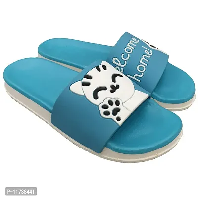 Elegant Welcome Blue Flip Flops For Women-thumb2