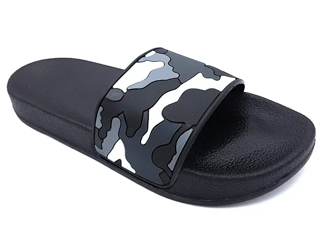 Pampy Angel Army Mil Men's Flip Flops Slides Back Open Household Comfortable Slippers