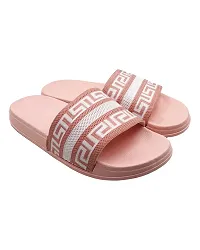 Elegant Fly Knit DoubleR Pink Flip Flops For Women-thumb3