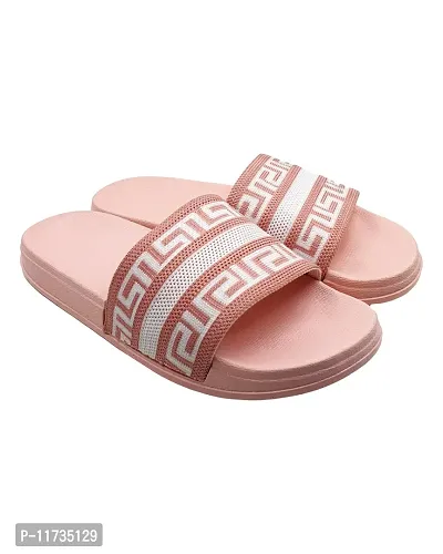 Elegant Fly Knit DoubleR Pink Flip Flops For Women-thumb4