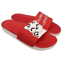 Elegant Welcome Red Flip Flops For Women-thumb4