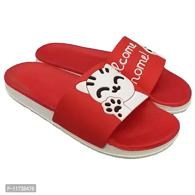 Elegant Welcome Red Flip Flops For Women-thumb5