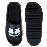 Black Eva Flip Flops For Men-thumb3