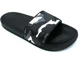 Stylish Military Black Sliders For Men-thumb3