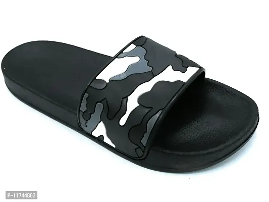 Stylish Military Black Sliders For Men-thumb4