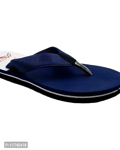 Stylish V Star Blue Sliders For Men-thumb5