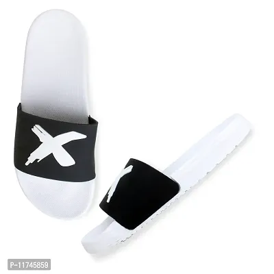 Stylish X White Sliders For Men-thumb3