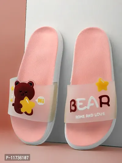 Elegant Bear Pink Flip Flops For Women