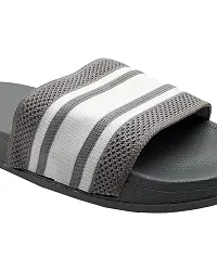 Elegant Fly Knit 2line Grey Flip Flops For Women-thumb4