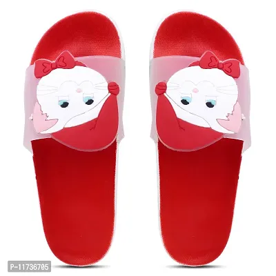 Elegant Cute Cat Red Flip Flops For Women-thumb2