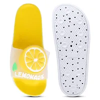 Elegant Lemon Yellow Flip Flops For Women-thumb3