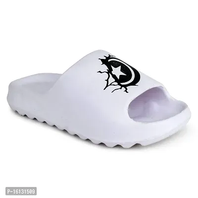 Pampy Angel Zig Zag Cut Star p Men's Flip Flops Slides Back Open Household Comfortable Slippers