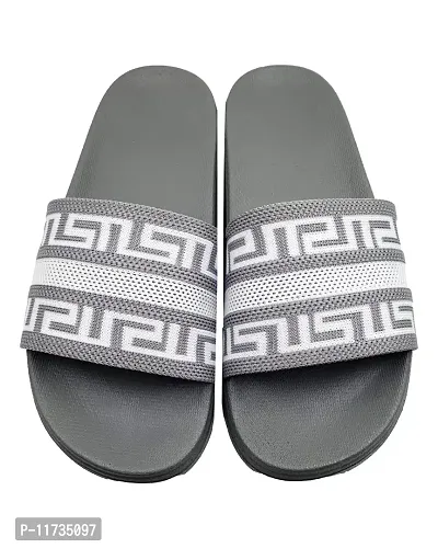 Elegant Fly Knit DoubleR Grey Flip Flops For Women-thumb5