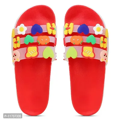 Elegant MixVeg Red Flip Flops For Women-thumb2