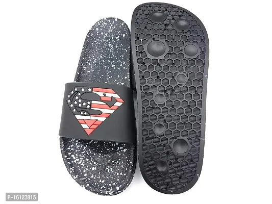 Pampy Angel Smiley  Superman Dotted Combo Pack of 2 Slipper/Slides/Flip Flops for Men-thumb5