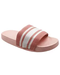 Elegant Fly Knit 2line Pink Flip Flops For Women-thumb3