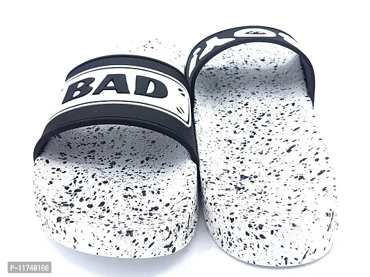 Stylish BadBoy White Sliders For Men-thumb4