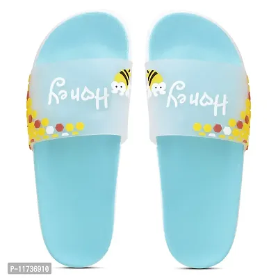 Elegant Honey Blue Flip Flops For Women-thumb2