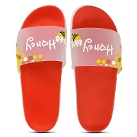 Elegant Honey Red Flip Flops For Women-thumb1