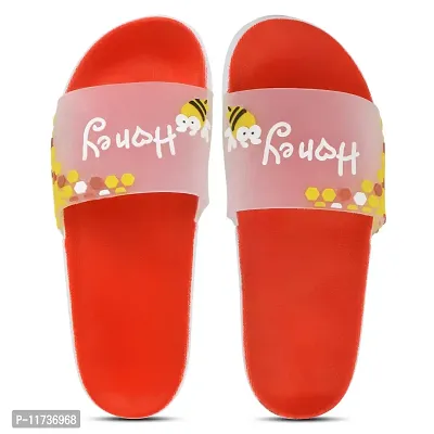 Elegant Honey Red Flip Flops For Women-thumb2