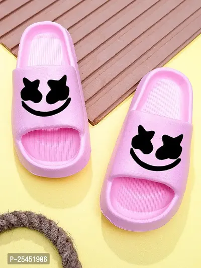 Trendy Elegant Pink Flip Flops For Women
