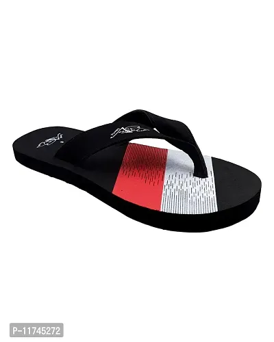 Stylish V Chasil Black Sliders For Men-thumb3