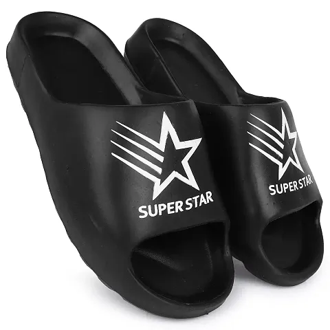 Pampy Angel Zig Zag SuperstarMen's Flip Flops Slides Back Open Household Comfortable Slippers