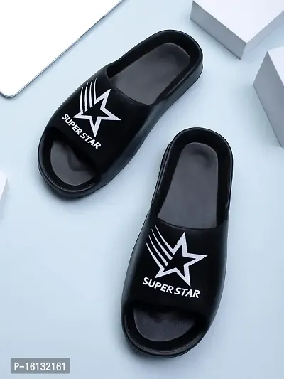 Pampy Angel Zig Zag SuperstarMen's Flip Flops Slides Back Open Household Comfortable Slippers-thumb2