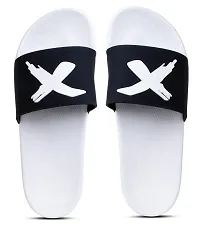 Stylish X White Sliders For Men-thumb1