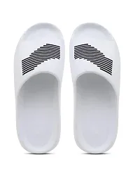 Trendy White EVA Self Design Sliders For Men-thumb2