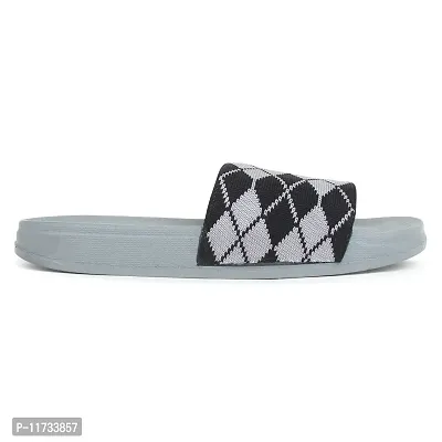 Elegant Fly Knit 4Square Grey Flip Flops For Women-thumb5