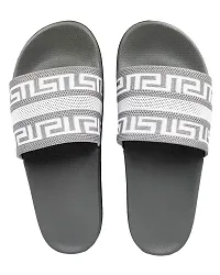 Elegant Fly Knit DoubleR Grey Flip Flops For Women-thumb1