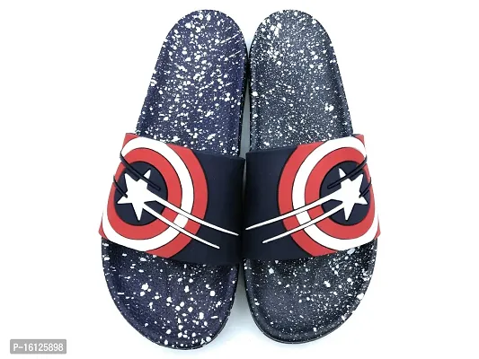 Pampy Angel BigStar Dotted  Velcro PlainD Combo Pack of 2 Slipper/Slides/Flip Flops for Men-thumb2