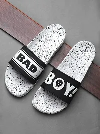 Angel Fashion Pampy BadBoy Style Men's Flip Flops Slides Back Open Household Comfortable Slippers-thumb1