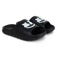 Black Eva Flip Flops For Men-thumb1