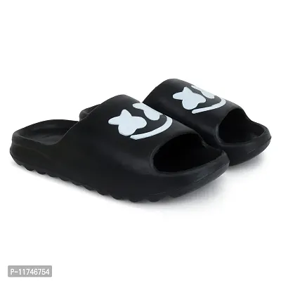 Black Eva Flip Flops For Men-thumb2