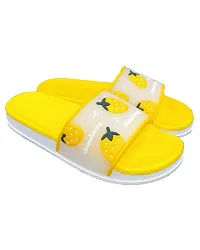 Elegant Strawberry Yellow Flip Flops For Women-thumb1