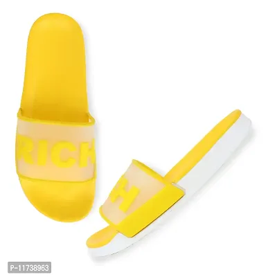 Elegant Women Rich Yellow Flip Flops For Women-thumb3